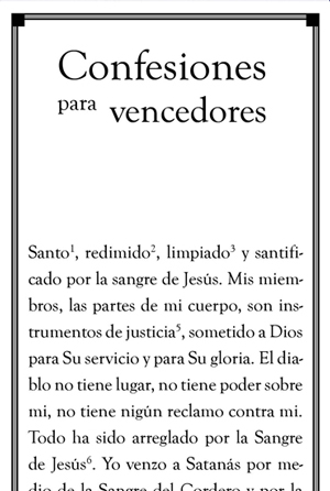 This is and image of the Confesiones para vencedores product.