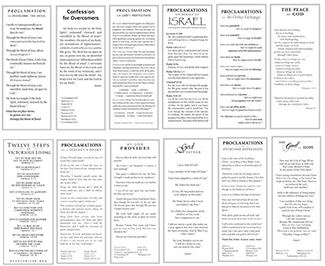 This is and image of the Proclamation Cards - Complete Set (black and white product.
